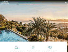 Tablet Screenshot of luxuryretreats.com